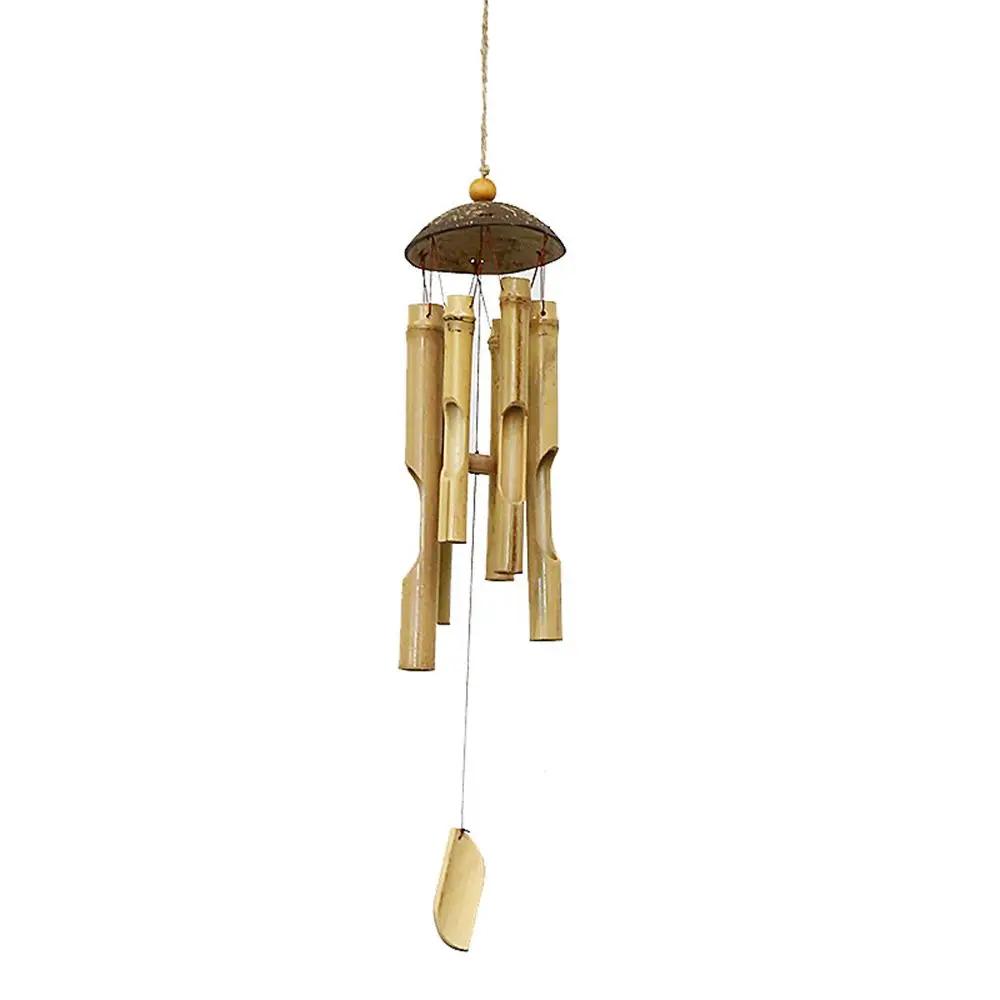 Natural Handmade Bamboo Tube Wind Chime, Wind Bell para exterior, interior, jardim, decoração da árvore do pátio, ornamentos - Image 1