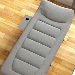 Portátil dobrável Camping Cot com travesseiro e almofada, leve tenda cama com saco de transporte, ideal para crianças e dormir ao ar livre - Image 2