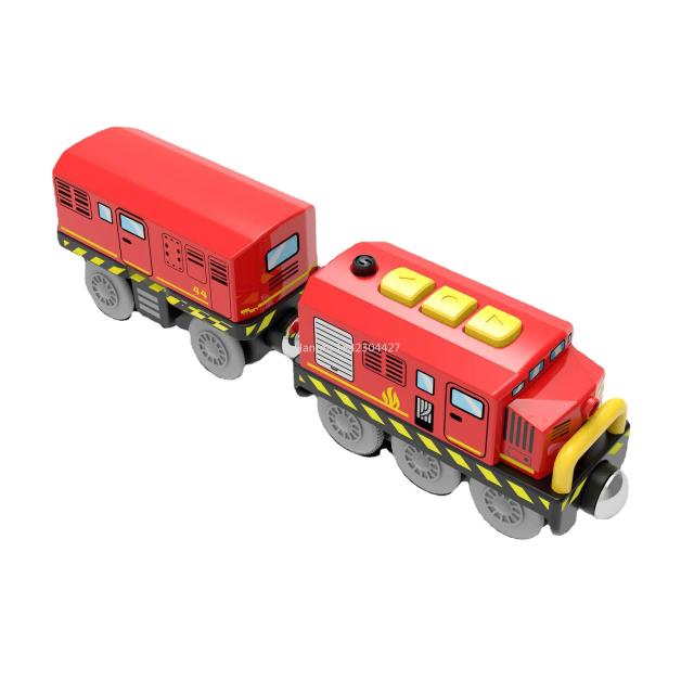 Conjunto de Trem Elétrico Magnético para Crianças - Locomotiva de Perseguição