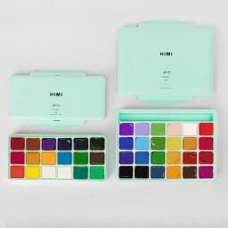 Conjunto de Pintura Guache para Iniciantes, Pintura Pigmento, Artigos de Arte Especial para Estudantes, Material Escolar, 18 24 Cores, 30ml - Image 1