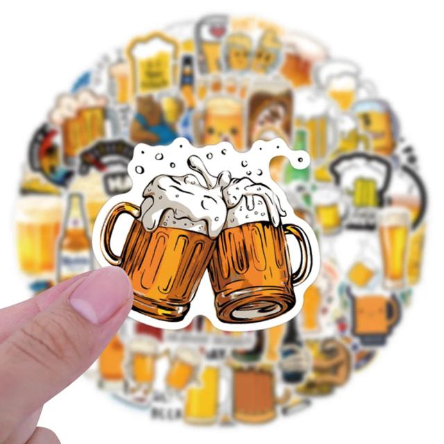 Adesivos de Cerveja Desenho Animado Variadas