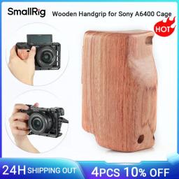 Smallrig handgrip de madeira para acessórios de câmera sony a6400 cage 2310, 3614 com aperto de mão de silicone e sapato frio-aps2318 - Image 1