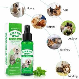 Natural Care Spray de pulgas e carrapatos para animais, Interior e Exterior, Spray de pulgas para cães e gatos, Pet Protect, 100ml - Image 5