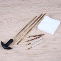 1 conjunto de ferramentas de limpeza kit de limpeza de barril tático 177 &.22 4.5/5.5mm rifle pistola de ar escova arma haste limpador caça pistola - Image 4