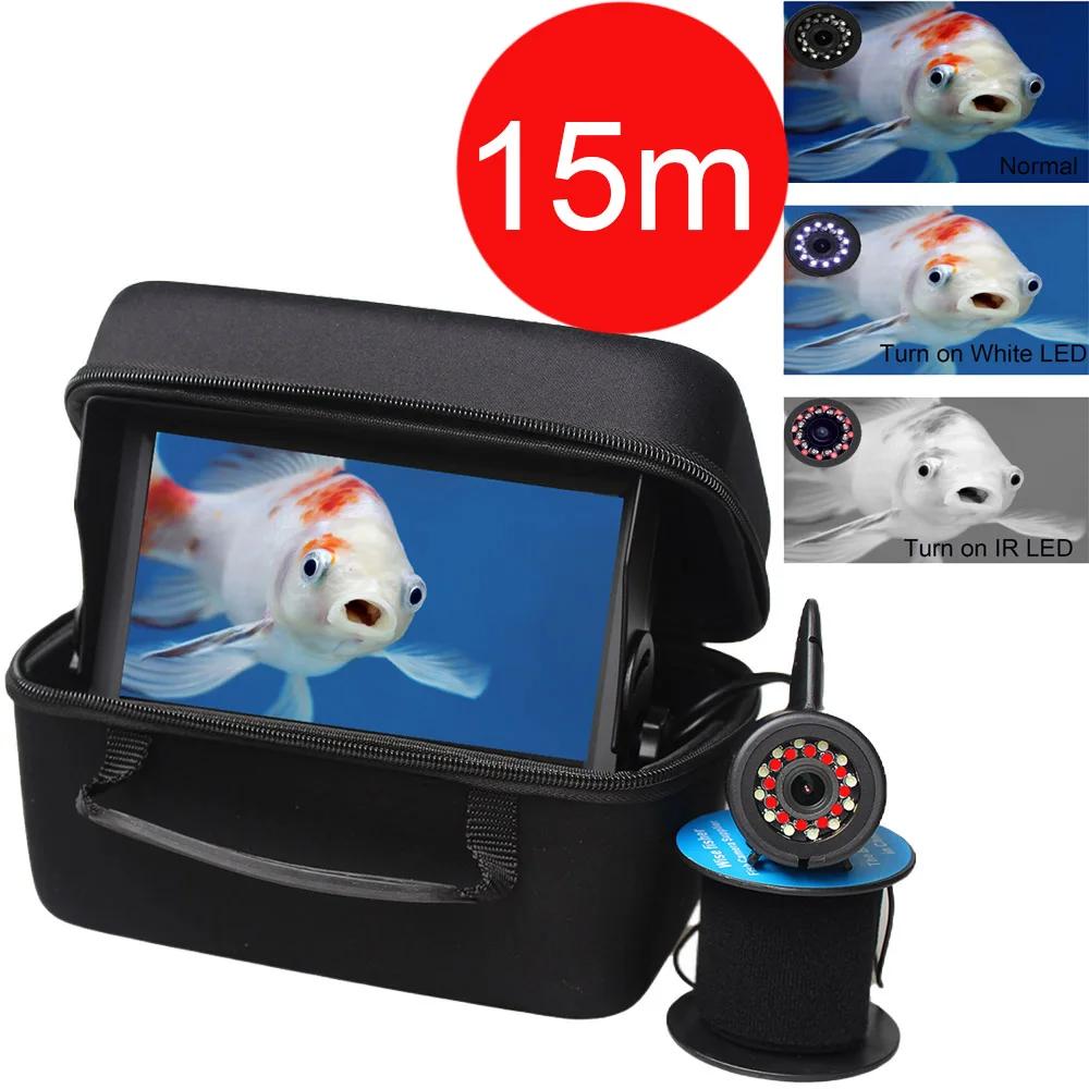 Câmera de pesca subaquática com luz de enchimento, DVR Suporte, Ice Fishing, Cartão de 32GB, 7 em, 12PCs, 12PCs, Novo, 2024 - Image 1