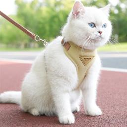 Ajustável Soft Nylon Pet Harness, malha macia, ao ar livre Cat Vest, respirável, cinta no peito, cães pequenos, médios, gatos - Image 3
