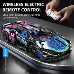 Controle remoto Super Car Building Block Kits para adultos e adolescentes, 42115 carros, escala 1:14, 1314pcs - Image 3