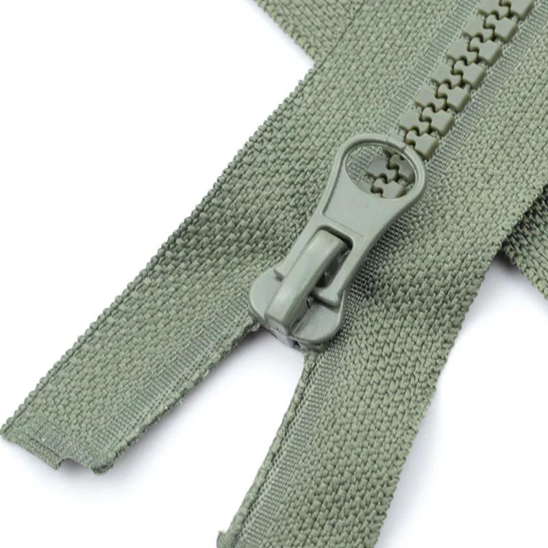 Resina Open-End Auto Bloqueio de Resina Zipper, DIY Garment Bag, Jacket, Down Coat, Costura Pano, Ferramentas de Reparação, Acessórios, Ferramentas, 40-80cm, 5 # - Image 1