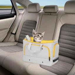 Bolsa de transporte portátil para gato e cachorro, transportadora dobrável, bolsa respirável para cães, acessórios para viagens para gatos - Image 5