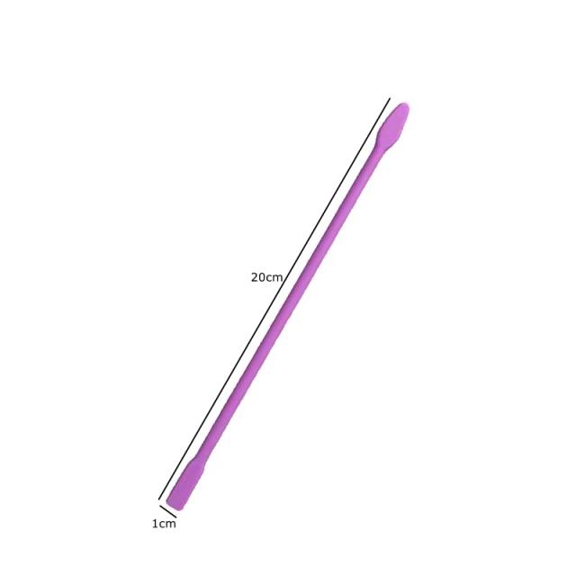 Varas de Silicone Reutilizáveis para Mistura de Resina e Maquiagem Facial - 14cm, 16cm e 20cm para DIY e Artesanato