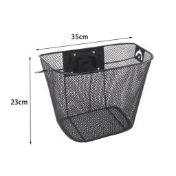 Grande capacidade Metal malha bicicleta cesta com suporte de liberação rápida, MTB cesta frontal, fácil de instalar, 1 conjunto - Image 6