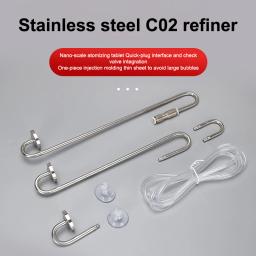Aço Inoxidável Aquário CO2 Nebulizador, Difusor De Disco De Cerâmica, Refinador De CO2 De Aquário De Peixes, Crescimento Vegetal - Image 2
