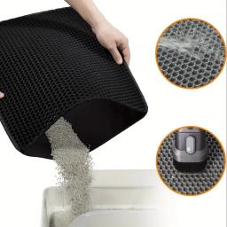 EVA-Double Layer Cat Litter Pad, impermeável, antiderrapante, filtro de areia, gatinho, cão, lavável, fácil limpeza, acessórios para animais - Image 1