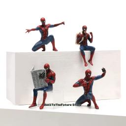 Hasbro marvel homem aranha super-herói homem aranha 7-9cm figura de ação homem-aranha anime coleção mini brinquedos modelo crianças presente - Image 1