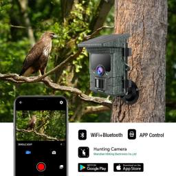 SunGusOutdoors 4K 46MP Solar Powered Wildlife Game Trail Camera Traps com WiFi App, IP66 à prova d'água para caça, segurança doméstica - Image 5