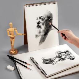Sketchbook de papel kraft com folhas soltas destacáveis, desenho de arte portátil e pintura livro, A5, 16K, 8K, A4, especial, 1pc - Image 5