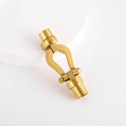 Aço Inoxidável Ferradura Fivela, Corda De Fio De Aço, Pulseira De Corda De Couro, Em Forma De U, Buraco Redondo, Fivela Magnética, DIY Acessórios - Image 4