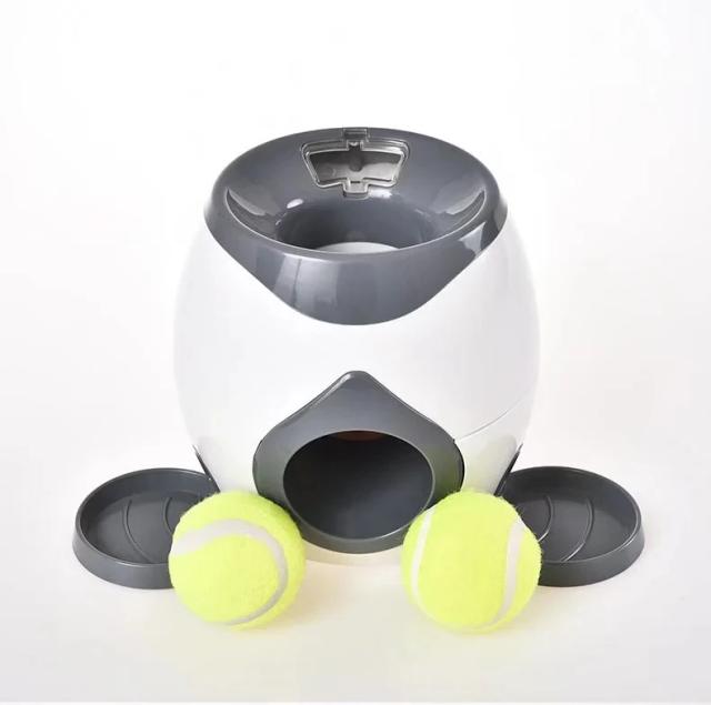 Brinquedo Interativo Automático de Lançamento de Bolas para Treinamento de Cães - Take Tennis Launcher para Teddy, Corgi e Shiba Inu