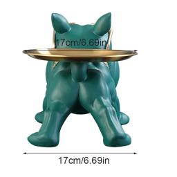 30cm decoração de casa estatueta bulldog estátua do cão caixa armazenamento ornamento animal resina artesanato arte escultura estatueta casa filhote de cachorro escultura - Image 6