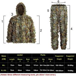 3D Ghillie Suit para homens e mulheres, roupa de combate tático, roupa de caça camuflada, roupa de tiro CS, lazer biônico - Image 2