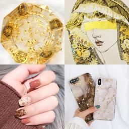 3/5g ouro prata bronze folha de papel irregular alumínio adesivo flocos glitter artesanal resina cola epoxy decoração vela fazendo suprimentos - Image 5