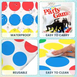 Twister jogo twister engraçado equilíbrio jogos de festa em família com girador chão tapete jogo presente para crianças festa de aniversário da família - Image 6