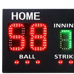 Placar de beisebol digital com controle remoto, Marcador eletrônico, Cerca de competição interna, Marcador para a prática, treinamento - Image 5