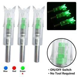 3/6/12 pçs besta seta tiro com arco iluminado nock luz led brilhante para a noite de caça esportes tiro setas caça acessórios - Image 6