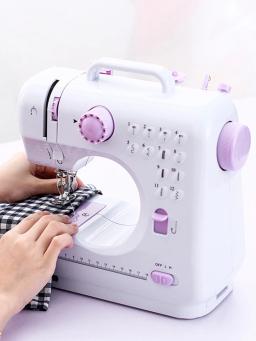 Máquina de costura portátil 505a, velocidades duplas, artesanato doméstico, overlock com 12 pontos, pedal de calcador para iniciantes - Image 5