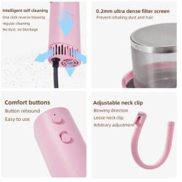 Portátil de poupança de energia cabelo secador, de alta potência, silencioso, pescoço pendurado, cabelo puxando, máquina Pet beleza, novo - Image 5