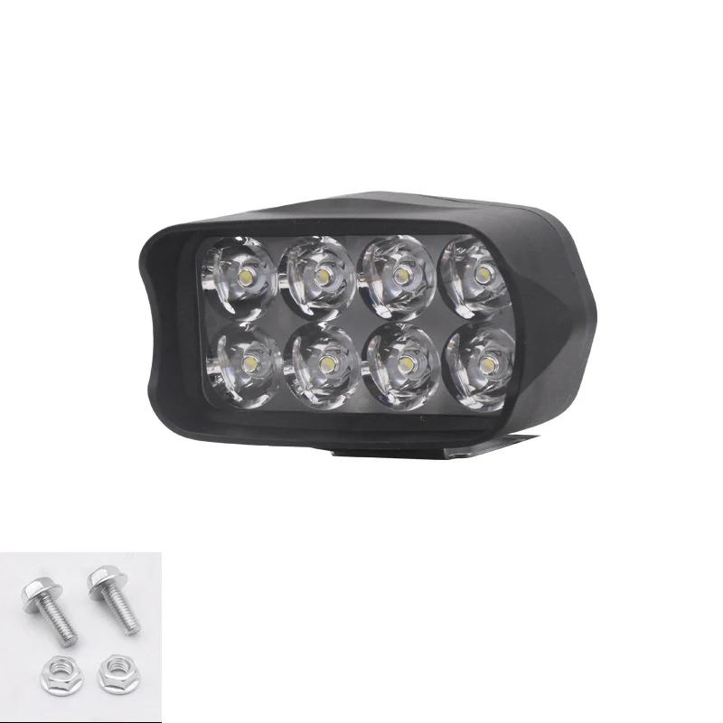 Luz frontal LED para bicicleta elétrica Lâmpada de triciclo super brilhante Peças de ciclismo Farol de motocicleta e bicicleta de alta qualidade 8 LED, 12 LED, 16 LED - Image 1