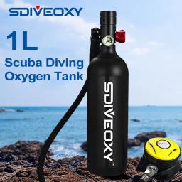 Tanque De Oxigênio De Mergulho Com Válvula De Respiração Cilindro De Pulmão, Snorkel Portátil, Subaquático Ao Ar Livre, Novo Em 10 Minutos, Mini Respiração - Image 1