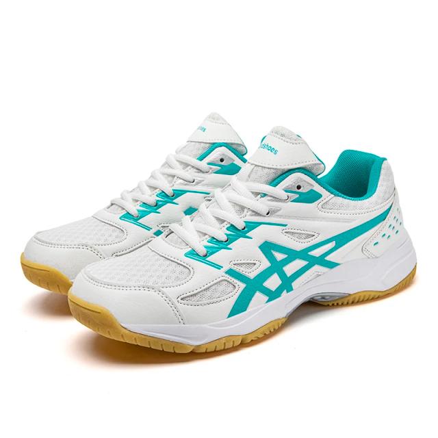 Tênis de Voleibol Profissional Unissex Antiderrapante e Leve, Tamanhos 36 a 44, Ideal para Badminton