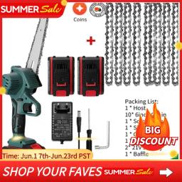 21v portátil mini serra de poda elétrica recarregável pequena madeira spliting motosserra ferramenta para jardim pomar ramo clipe ferramentas elétricas ferramentas elétricas - Image 1