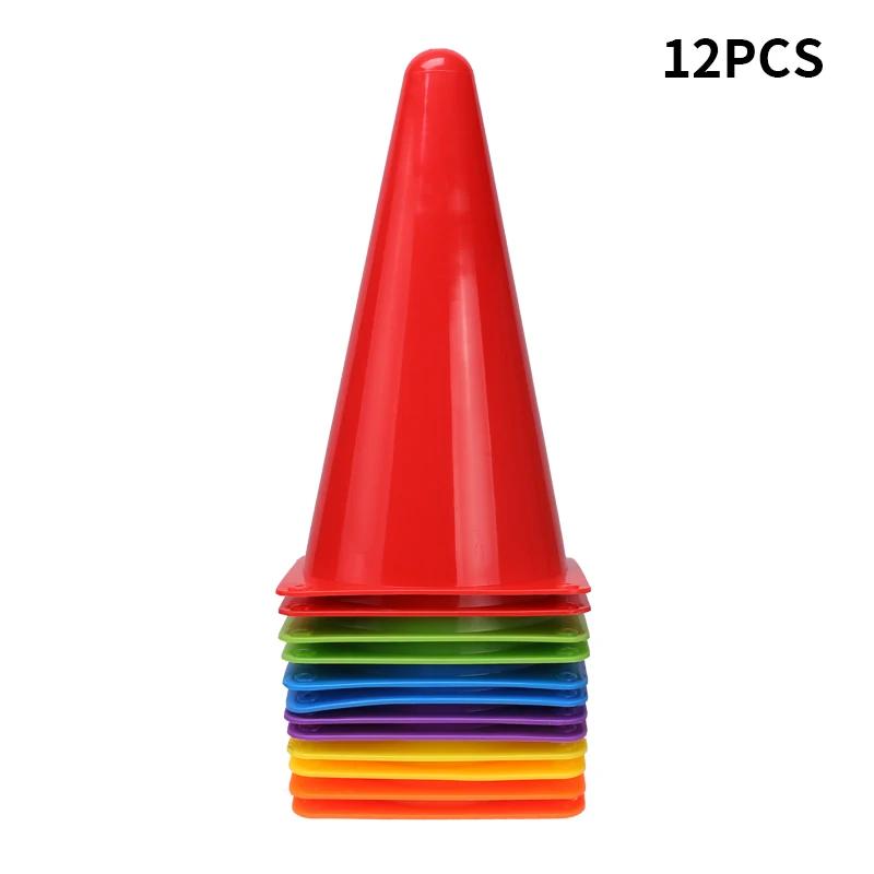 Equipamento Marcador De Treino De Futebol, Cones De Agilidade, Duráveis, Esportes, Acessórios De Futebol, 12Pcs - Image 1