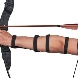 Tiro com arco braço guardas manga de couro do plutônio estendido alongado braço guarda protetor arco antebraço guarda engrenagem para tiro caça - Image 2