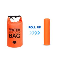 Bolsa seca à prova d'água de 2 litros, armazenamento de natação, caiaque, rio, caminhadas, flutuador, vela, canoa, mergulho, mochila de compressão - Image 6