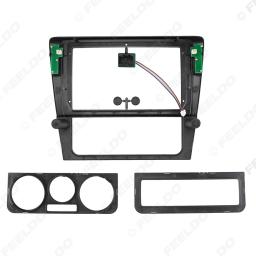 LEEWA-Car Audio Dash Kit Painel Quadro, 9 "tela grande, unidade de cabeça, Fascia, adaptador para Volkswagen Passat B6, 04-10, Radio Dash Frame - Image 2