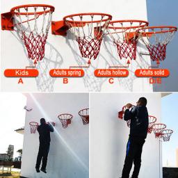 Tabela de basquete para adultos e crianças, 45cm/35cm, metal sólido, cesta de tabela, argola, para adultos e crianças - Image 4