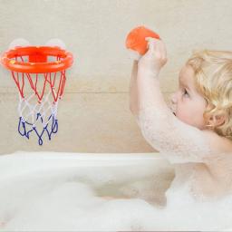 Um terno de brinquedo infantil mini bonito ursinho basquete banheiro brinquedos de banho atirar na cesta jogos na piscina - Image 2