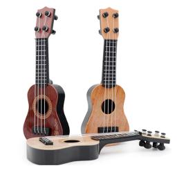 Mini guitarra ukulele para crianças, 4 cordas, instrumentos musicais, brinquedos de educação infantil para iniciantes e crianças, 21 Polegada - Image 5
