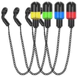 Conjunto de alarme de mordida de pesca, conjunto de 4 peças, acessórios para pesca com corrente de alerta, equipamento de pesca - Image 1