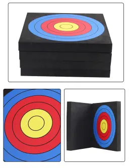 50*50cm ao ar livre esportes de caça tiro com arco acessórios eva espuma alvo com papel alvo tiro com arco alvo papel bullseye - Image 1