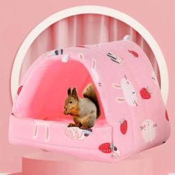 Caverna do ninho bonito para animais pequenos, Cama quente para ouriço e chinchilla, Caverna do Rato, Caverna do Rato - Image 1