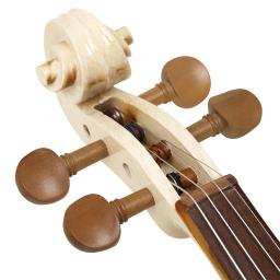 Iniciante Maple Tiger Stripe Set, violino profissional, ombro resto, Mudo Rosin Peças, Tuner com caso Bow, 4 a 4 - Image 5