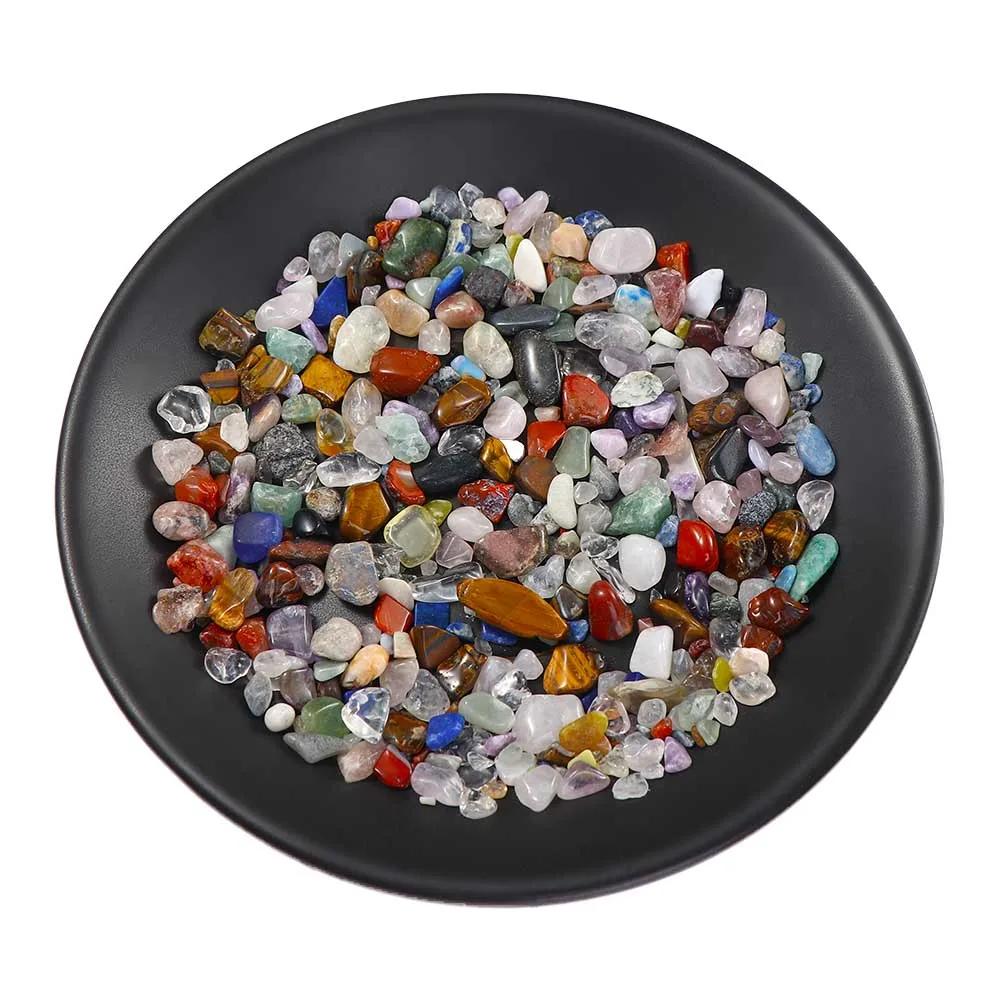 Natural Mixed Crystal Stones para a decoração do aquário, cascalho minerais, acessórios do aquário, 100g, 4 tamanhos - Image 1