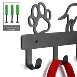 Gancho de parede para animais de estimação, trela durável para cães, porta-roupas para cães e gatos, porta-chaves, organizador de casacos, ganchos, acessórios para animais - Image 4