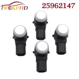 4x sensor de estacionamento PDC 25962147   Para Buick Lucerne Cadillac Escalade Chevrolet Avalanche Silverado Tahoe GMC Yukon 25961317   Branco - Image 1