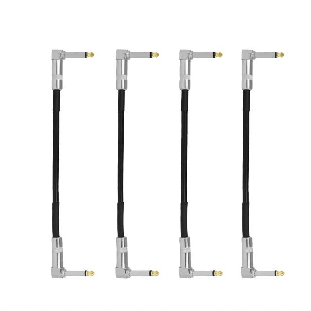 Pedal de Efeitos para Guitarra com Patch Cord e Cabos de 15 cm, 30 cm e 50 cm com Conexões de Metal