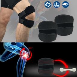 Ajustável Sports Knee Pad Protector, Fitness ao ar livre, Ginásio, Caminhadas, Corrida, Correia Dupla, Patela do Joelho, Guarda Perna, 1 Pc - Image 2